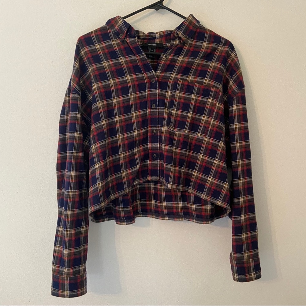 cropped flannel!!!